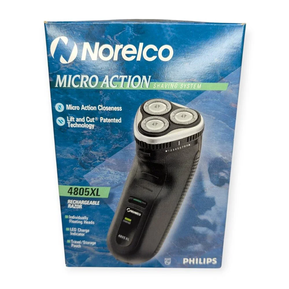Philips Norelco Micro Action Rechargeable Razor 4805XL Unused Original Packaging